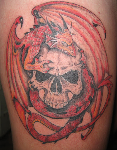 tattoo flash lot of skull