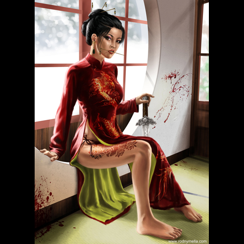 Assassina de Vermelho - finalizando o cenário Assassina de Vermelho - finalizando o cenário