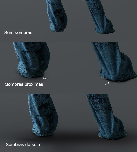 Antes e depois das sombras