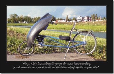 Blu Spirits are low-go biking poster