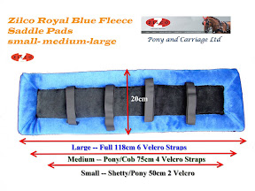 New! Zilco Deluxe Royal Blue Fleece Harness Saddle Pad Liner