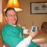 Katie's dad got an electronic meat thermometer!