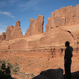 Dan at “Park Avenue” in Arches -- named for its resemblence to a cityscape.