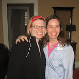 Katie and Kerri -- her friend from their time in the Dominican