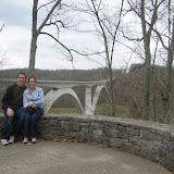D&K at the Double Arch Bridge at Birdsong Hollow on the Natchez Trace Pkwy.