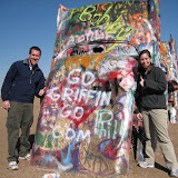 We add our own graffiti.  Can't beat free marketing!