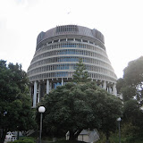 Parliament (aka “The Beehive”) in Wellington