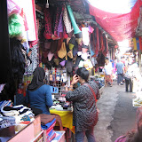 At the stalls of a local street market in KL