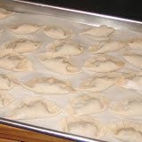 We made pot stickers and froze some for later use!