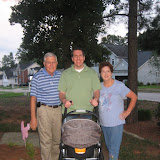 Out for our first stroll around the neighborhood