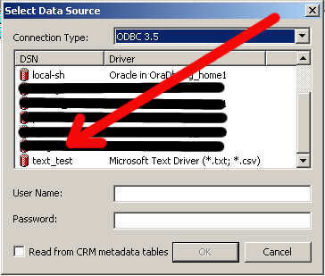 select data source