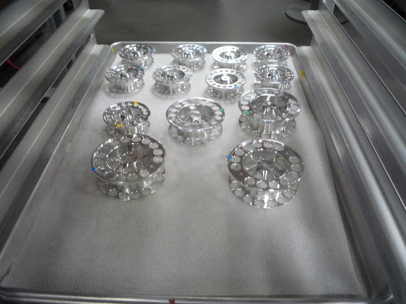Hatch Fly Reels Hatch%20reels%20waiting%20for%20anodizing%20process Hatch Fly Reels