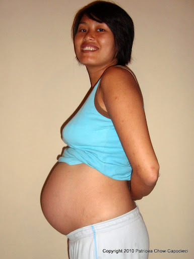 Week 30 bump side view