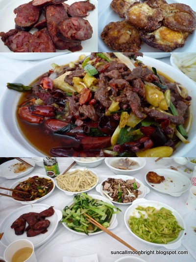 Sichuan Lunch at 4500 metres
