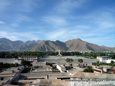 Lhasa People's Square from Potala