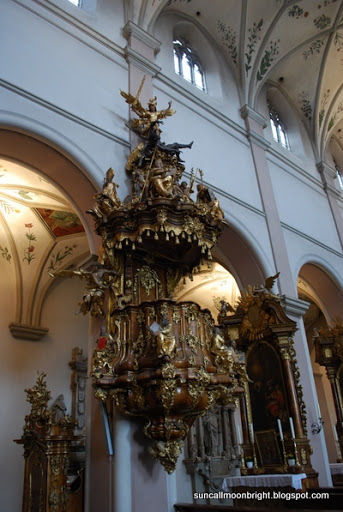 Pulpit in Michaelsberg Abbey