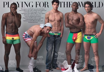 Cristiano Ronaldo, Alexandre Pato y Kaká en 'Vanity Fair'