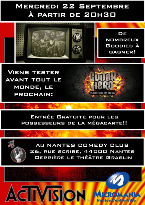 VIDÉO : Soirée avant première de Guitar Hero Warriors of Rock