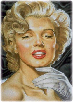 Marilyn Monroe . Η Μονρόε ξεκίνησε την καριέρα ως μοντέλο, το οποίο οδήγησε σε μια σύμβαση ταινία το 1946. Νωρίς ρόλοι της ήταν μικρές, αλλά οι επιδόσεις της στη Η Asphalt Jungle και All About Eve (δύο 1950) Ελήφθησαν καλά. Ήταν comedic επαίνεσαν για την ικανότητά της σε ταινίες όπως Gentlemen Prefer Blondes, Πώς να παντρευτείς έναν εκατομμυριούχο, Some Like It Hot και Το Seven Year Itch, Και έγινε ένας από τους πιο δημοφιλείς και λαμπερό εκτελεστές του Χόλυγουντ.