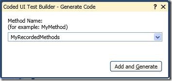 Given the name to method