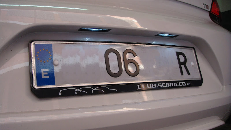 luz de matricula LED VW Scirocco