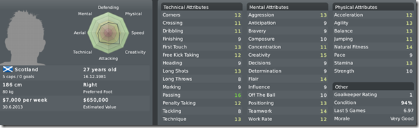 Gareth Williams in FM 2010