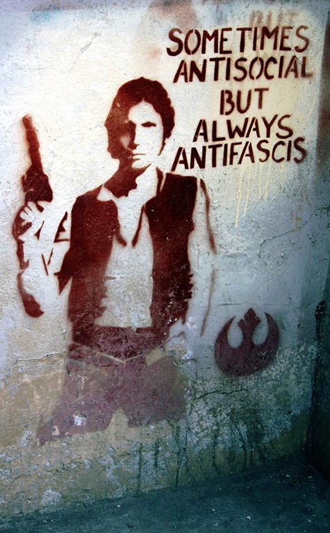 Han Solo Sometimes antisocial allways antifascist