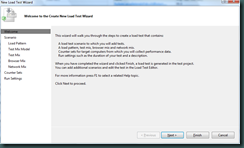 New Load Test Wizard - Welcome