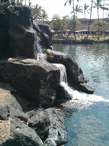 Lagoon Beach Waterfall