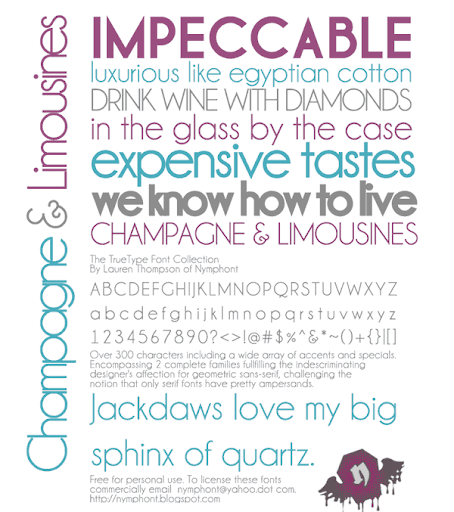 Champagne & Limousines Poster