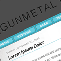 Free Blogger Template: Gunmetal Blue