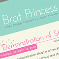 Brat Princess Blogger Template