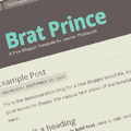 Brat Prince Blogger Template
