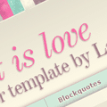 Echo That is Love Blogger Template