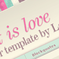 Echo That Is Love Blogger Template