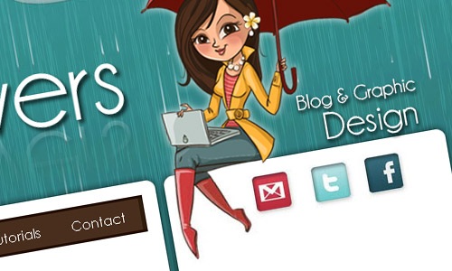 April Showers Blog Design