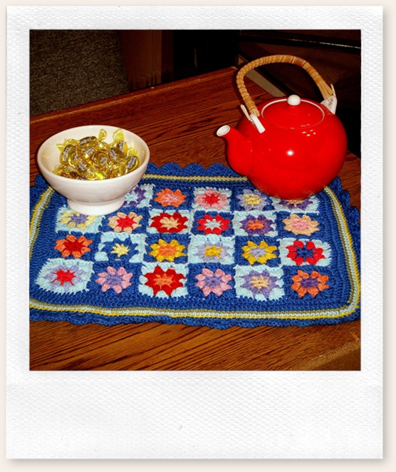 Crocheted tabletopper Crocheted tabletopper