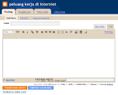cara membuat blog di blogspot