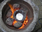 Flowerpot Furnace melting Aluminium