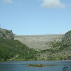 Scenic Route von Flekkefjord nach Egersund, hier ham se mal ne Staumauer gebaut, die Norweger