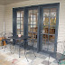 The Madison Townhouse West features a large patio with a slate floor.