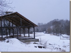 In the snow