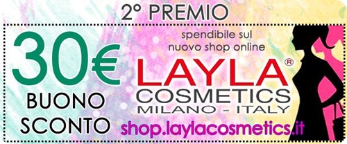 Giveaway-Layla-Cosmetics-buono-sconto-shop-online-30-euro Giveaway-Layla-Cosmetics-buono-sconto-shop-online-30-euro