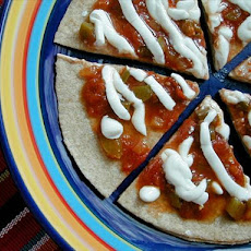 Microwave Mexican Pizza