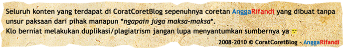 Footer Corat-Coret BLOG