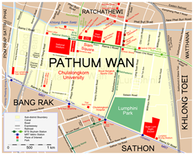 Pathum Wan Map