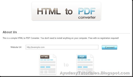 HTML To PDF - AyudasyTutoriales