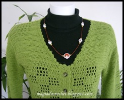 decote casaco crochet verde2