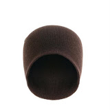Heavy duty acrylic knit beanie hats Made In USA 3001 dark brown