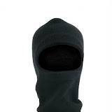 100% acrylic knit face mask MS01 black